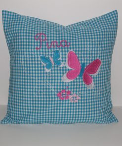 Alternative view of Kuschelkissen Schmetterlinge Pina – personalisiertes Dekokissen fürs Kinderzimmer | Lillykids