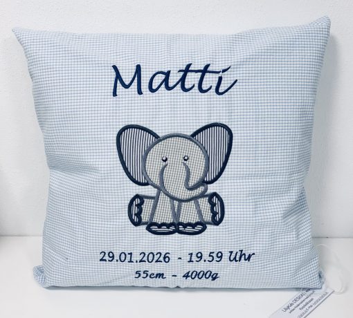 Kuschelkissen Elefant personalisiert