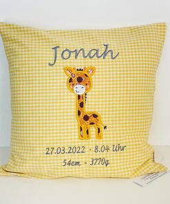 Kuschelkissen Giraffe Gunda personalisiert