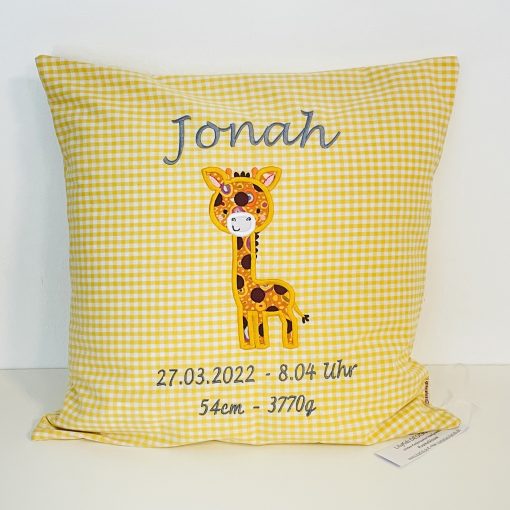 Kuschelkissen Giraffe Gunda personalisiert