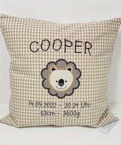 Kuschelkissen Löwe Leo personalisiert
