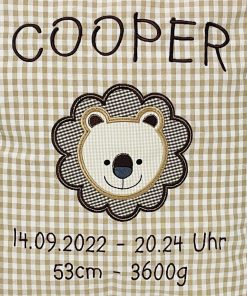Alternative view of Kuschelkissen Löwe LEO– personalisiertes Dekokissen fürs Kinderzimmer | Lillykids