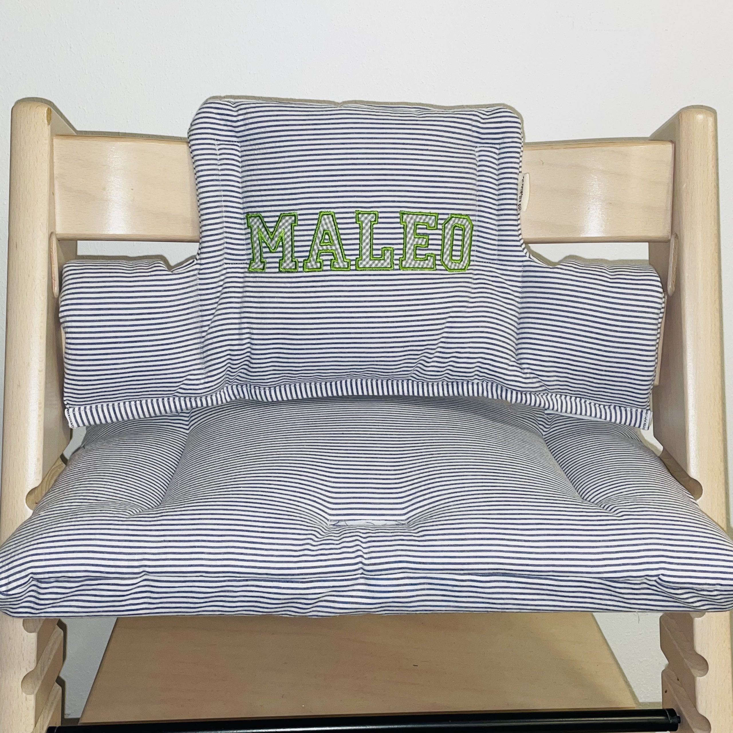 Sitzkissen für Hochstuhl – personalisiert für Tripp Trapp Babyhochstuhl | BLOCKBUCHSTABEN – Bild 13