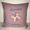 Kuschelkissen Schmetterling B personalisiert