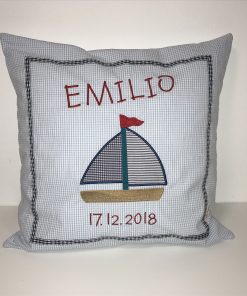 Kuschelkissen schiff ahoi personalisiert