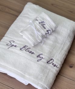 Handtuch Set personalisiert mit Namen SPA