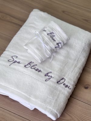 Handtuch Set personalisiert mit Namen SPA
