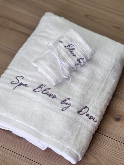 Handtuch Set personalisiert mit Namen SPA