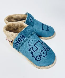 Alternative view of Lauflernschuhe LaLePus LOKOMOTIVE – personalisiert für kleine Entdecker | Lillykids