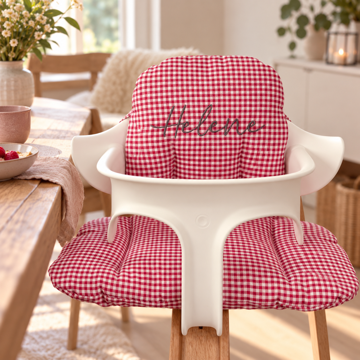 Sitzkissen für Hochstuhl – personalisiert für NOMI Babyhochstuhl | ELEGANT – Bild 2